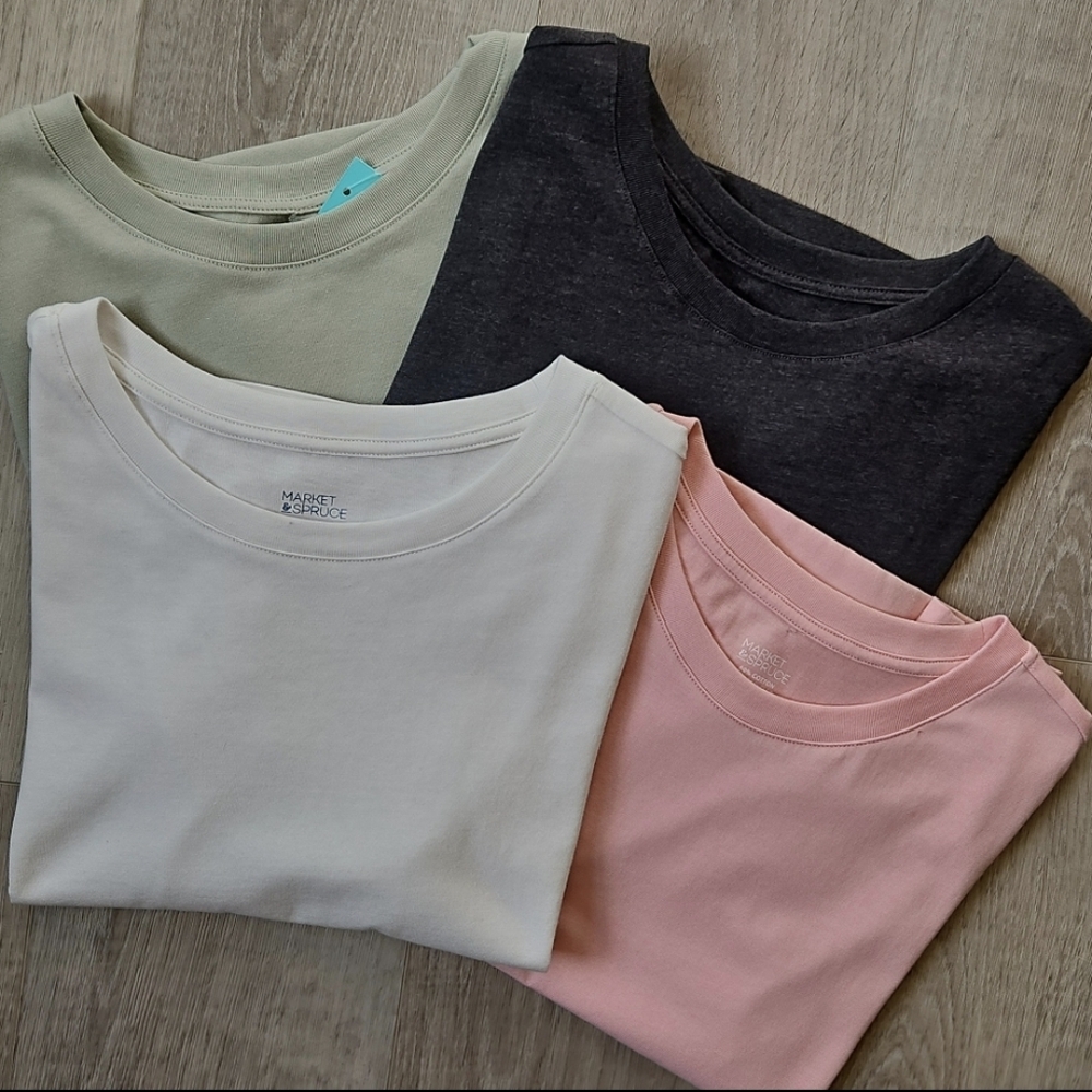 Pink Boxy Crew Neck Tee - Picture 9 of 10